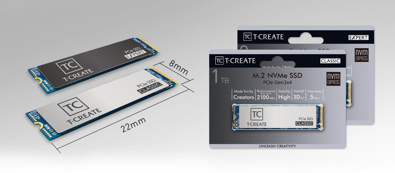 Team Group T-CREATE CLASSIC M.2 2280 1TB Internal SSD